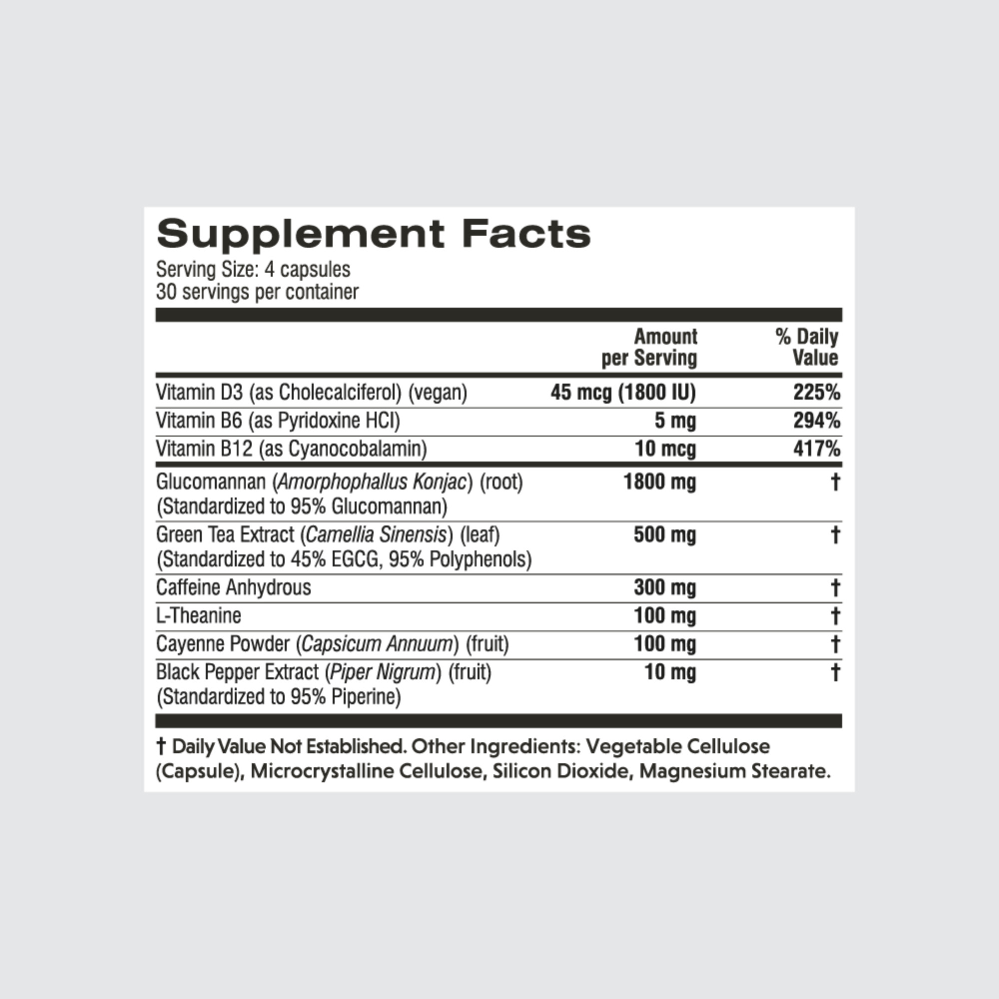 Instant Knockout CUT supplement facts