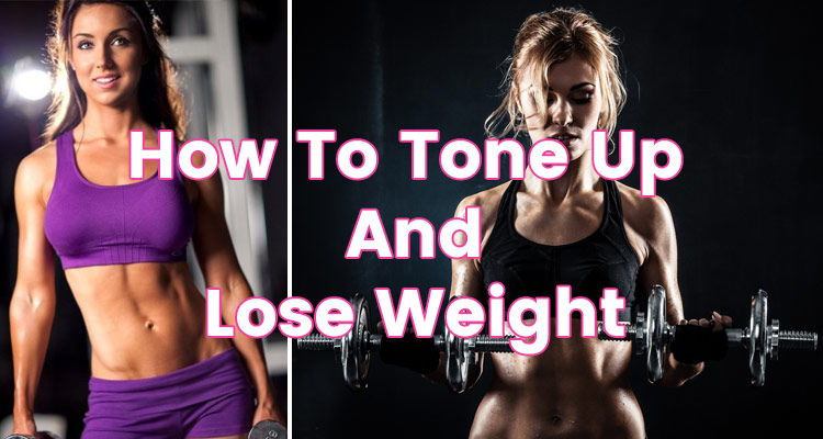 two toned female fitness models showing how to tone up and lose weight