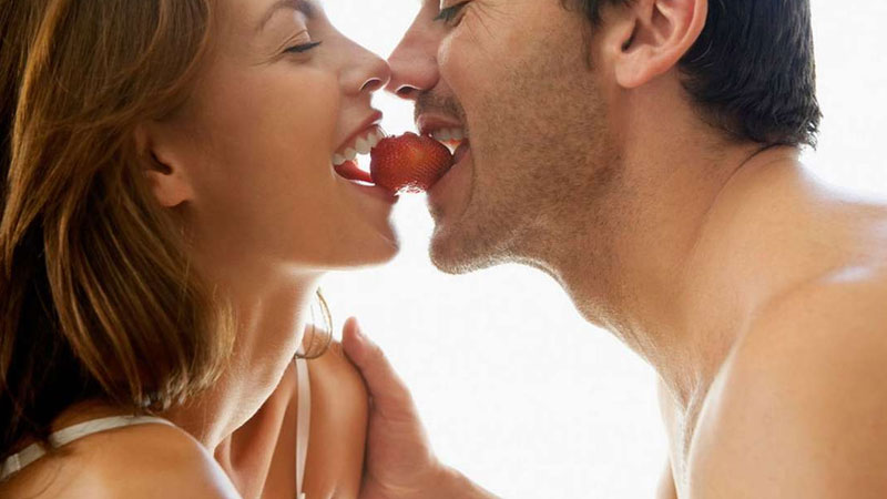 Man and woman enjoying a healthy sex life 