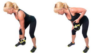 Kettlebell bent over row