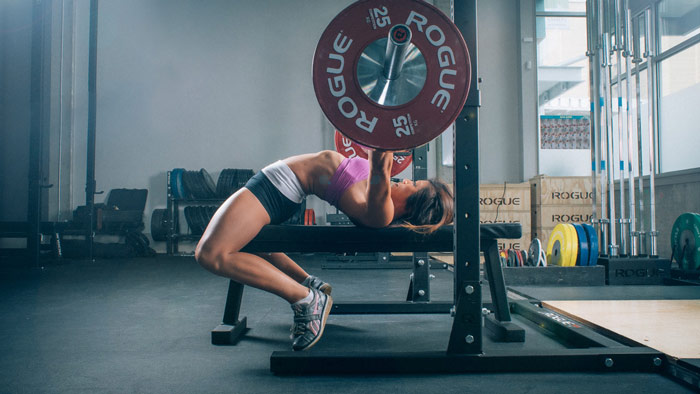 woman athlete strength training