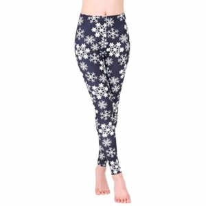 snowflake exercise leggings