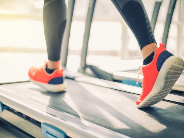 woman running during an LISS workout