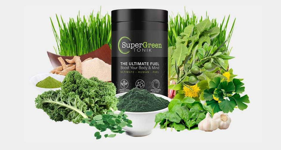 SuperGreen Tonik ingredients banner