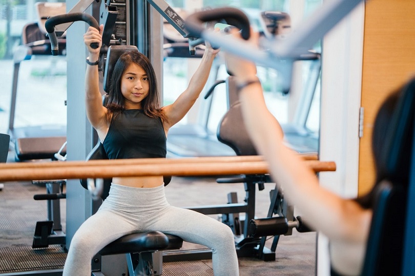 Woman working out